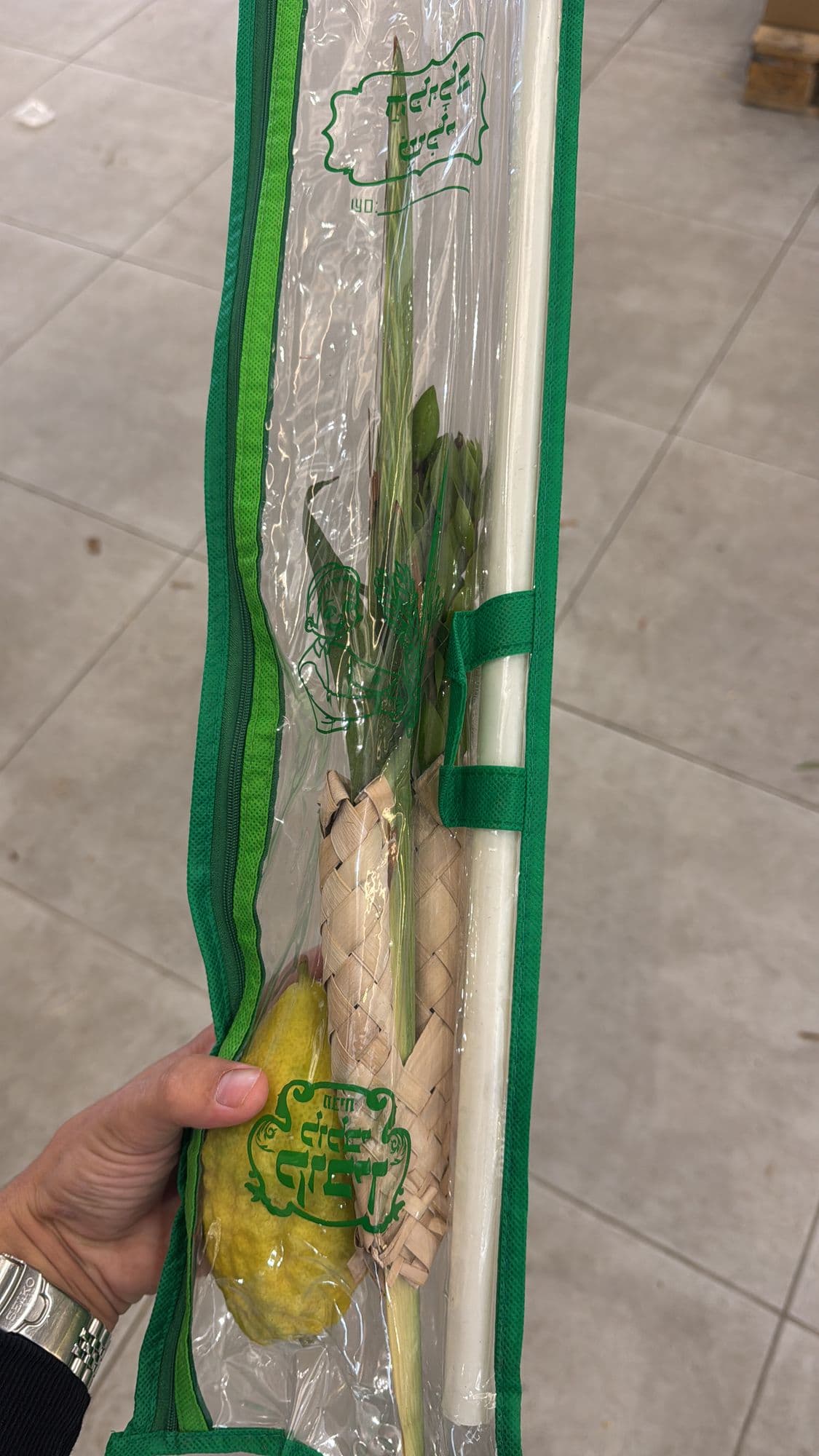 סט ארבעת המינים ארוז